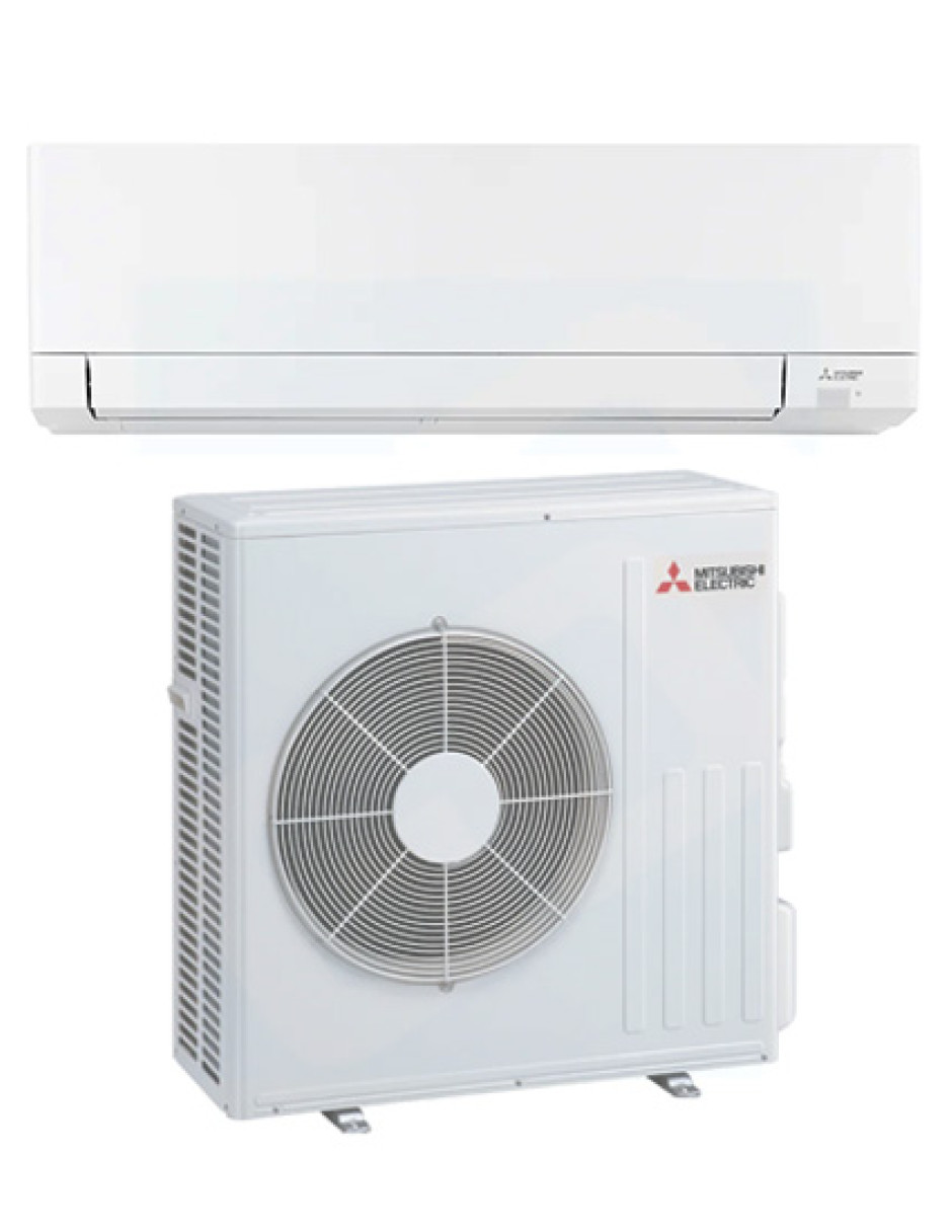 Mitsubishi Outdoor unit MUZ-GX12NLH2-CA1, Indoor unit MSZ-GX12NL-CA1 Standard Ductless Heat Pump, 12,000 BTU